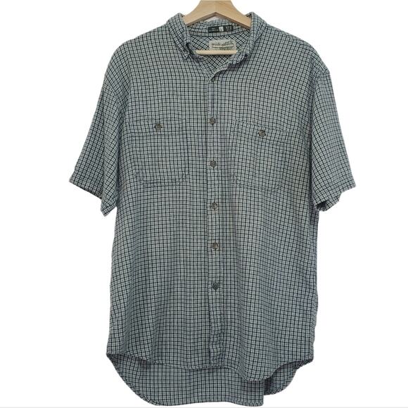 Royal Robbins | Checkered Rugged Outdoor Button Front Short Sleeve Shirt - Picture 1 of 6